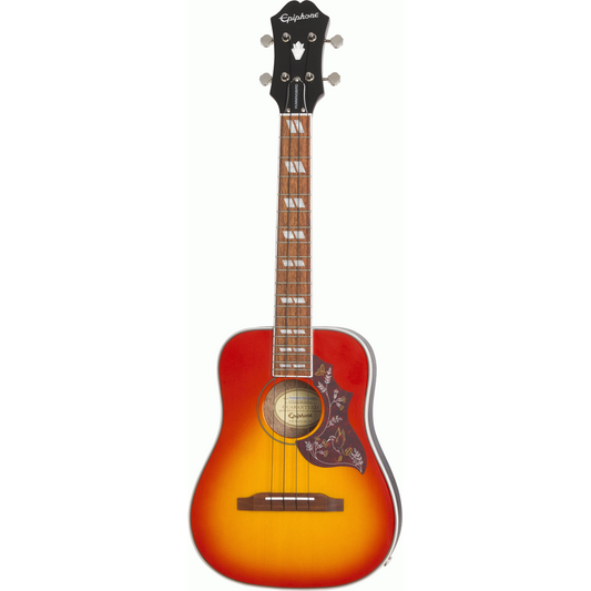 Epiphone Hummingbird Acoustic/Electric Tenor Ukulele Faded Cherry Sunburst (Including Gig Bag)