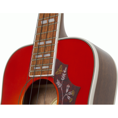 Epiphone Hummingbird Acoustic/Electric Tenor Ukulele Faded Cherry Sunburst (Including Gig Bag)