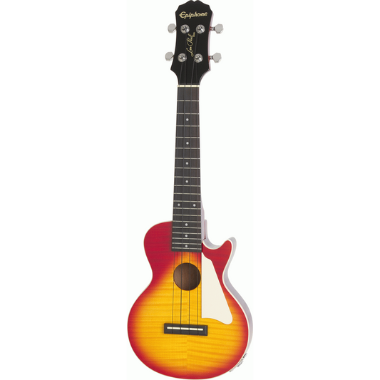 Epiphone Les Paul Acoustic/Electric Ukulele Concert Heritage Cherry Sunburst