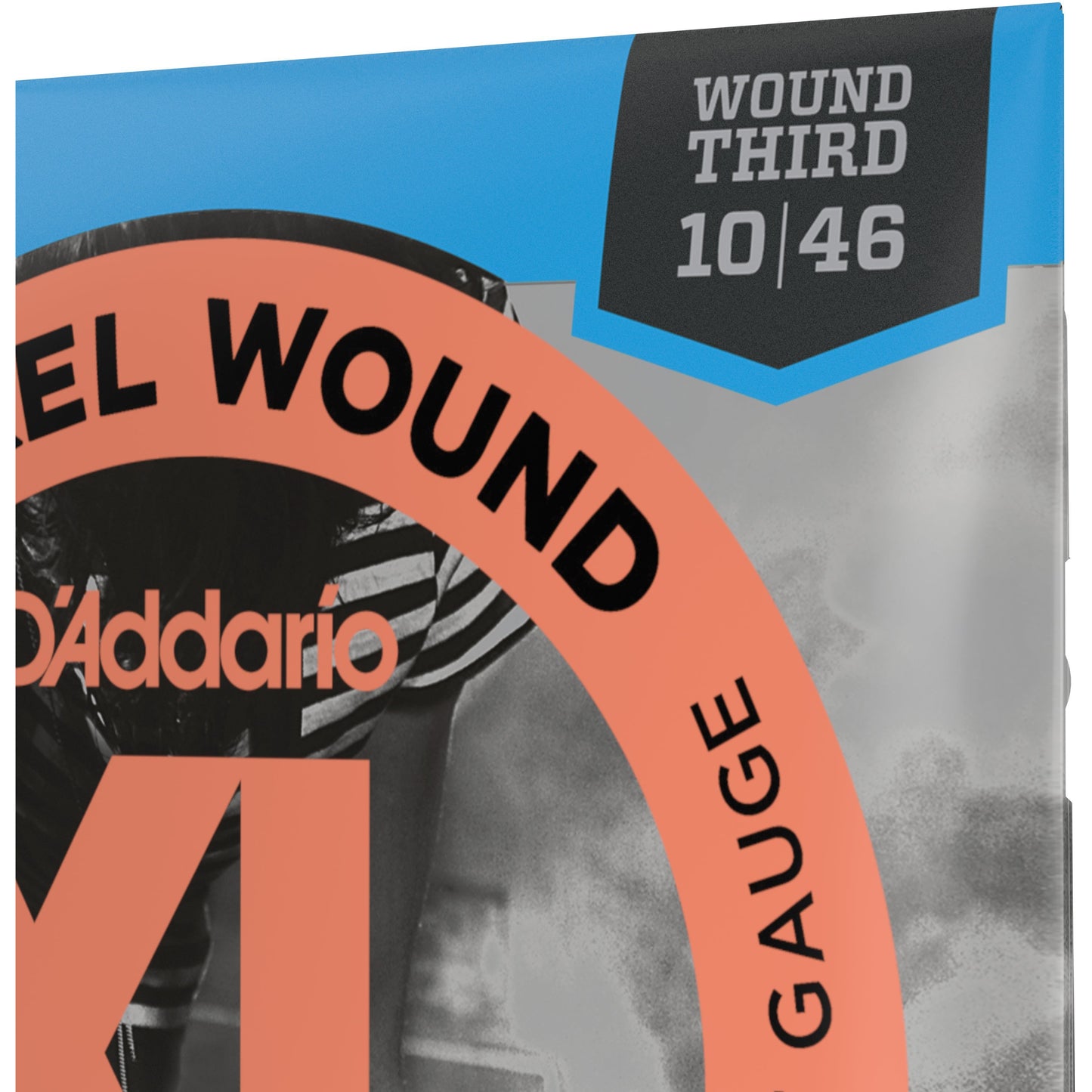 D'Addario EXL110W Nickel Wound Electric Guitar Strings, Regular Light, Wound 3rd, 10-46