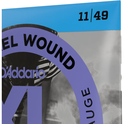 D'Addario EXL115 Nickel Wound Electric Guitar Strings, Medium/Blues-Jazz Rock, 11-49