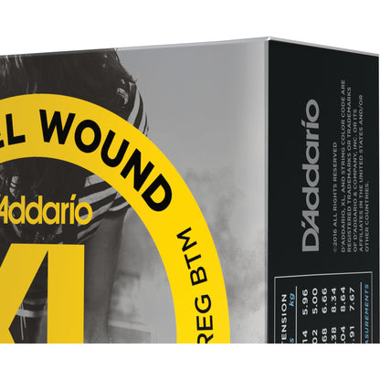 D'Addario EXL125-10P Nickel Wound Electric Guitar Strings, Super Light Top/Regular Bottom, 09-46, 10 Sets