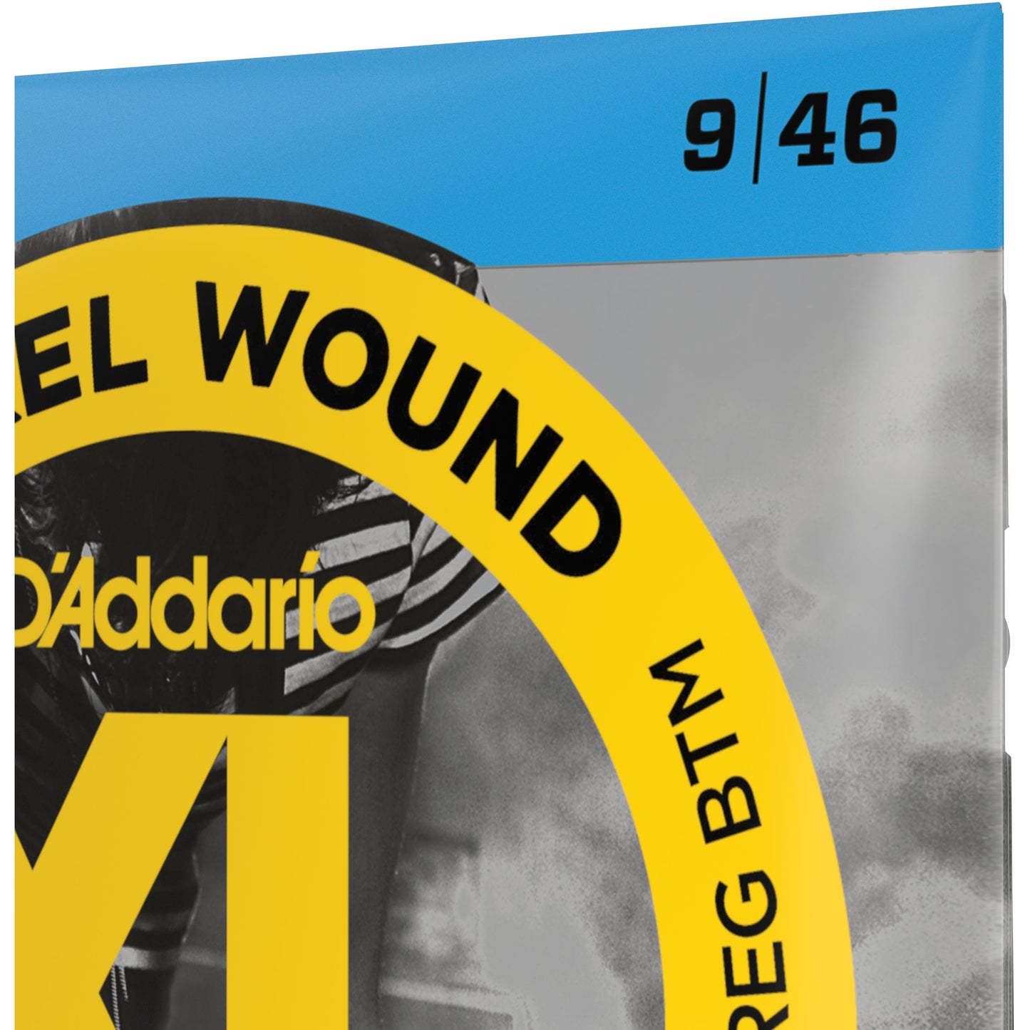 D'Addario EXL125 Nickel Wound Electric Guitar Strings, Super Light Top/ Regular Bottom, 09-46