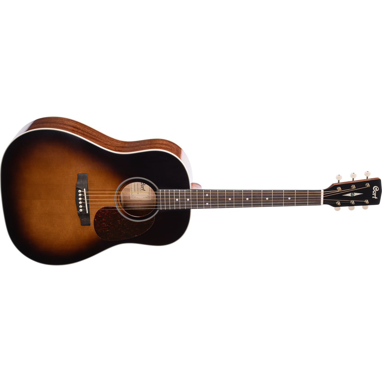 Cort Earth 100SSF Sunburst Slope Shoulder Dreadnought Acoustic Guitar