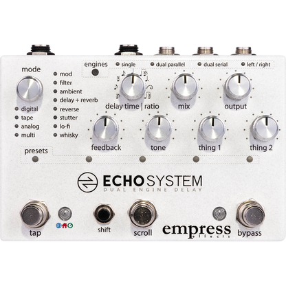 Empress Effects Echosystem - Dual Engine Multi-Mode Delay Pedal