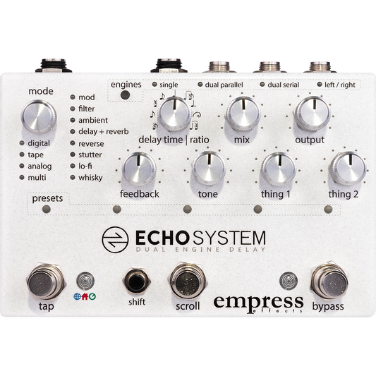 Empress Effects Echosystem - Dual Engine Multi-Mode Delay Pedal