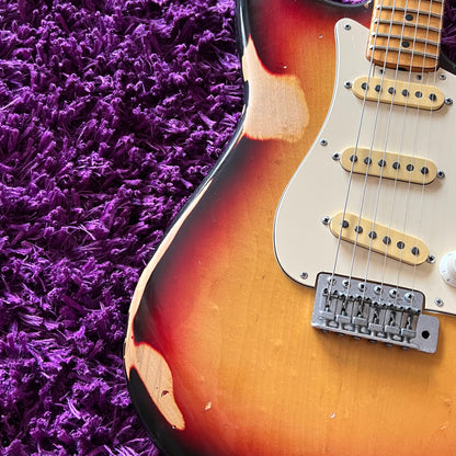 Early 1970s Greco SE-600 Stratocaster (3 Tone Sunburst Relic) (MIJ Matsumoku)