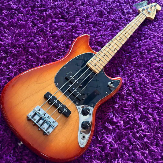 2020 Fender Player Mustang Bass P/J Sienna Sunburst, Maple Neck (MIM)