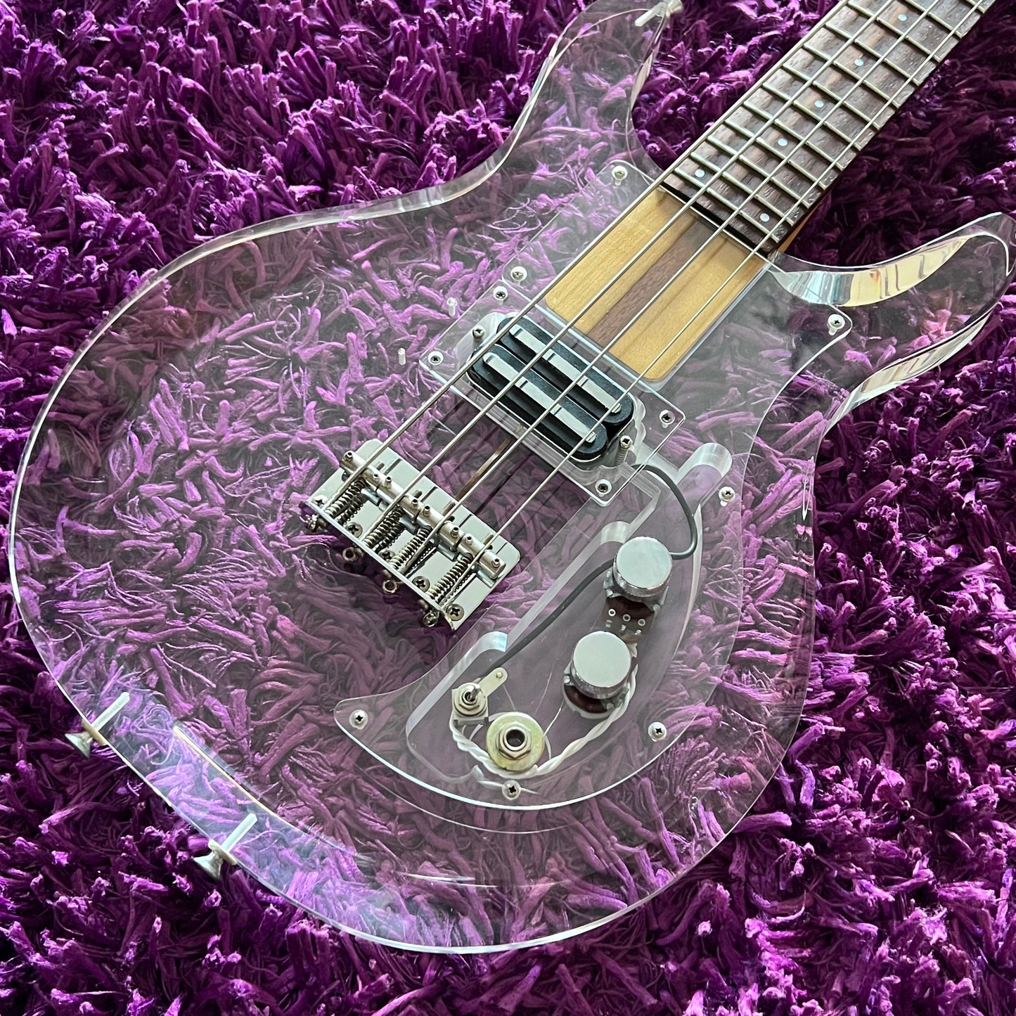 1990 Greco APB-1000 Lucite Bass Dan Armstrong Style Short Scale (MIJ)