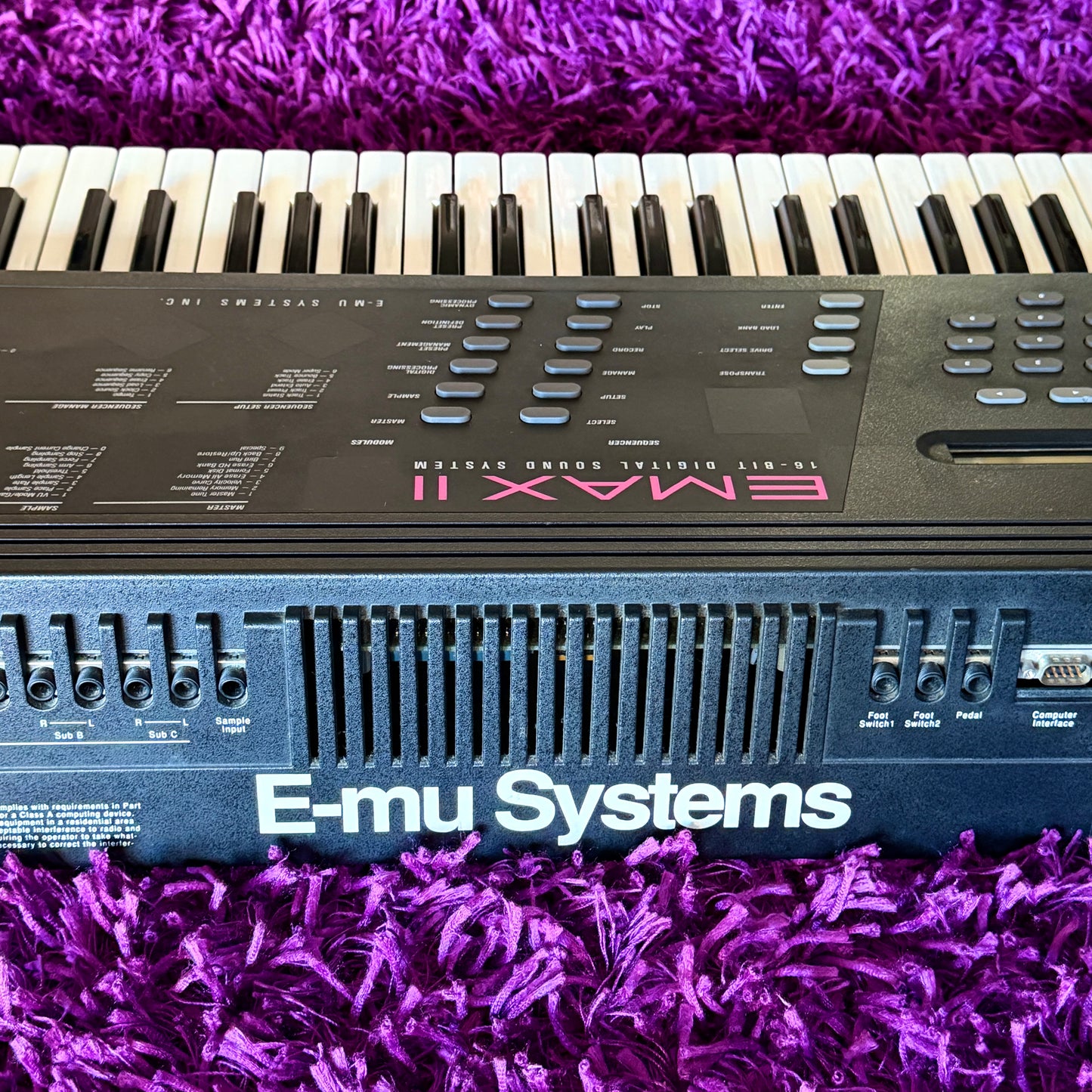 1990s E-MU Systems Emax II 61-Key 16-Bit Sampler Workstation