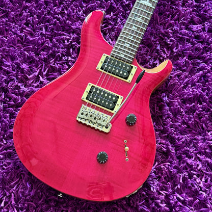 2022 PRS SE Custom 24 Bonnie Pink Double Cutaway Electric Guitar