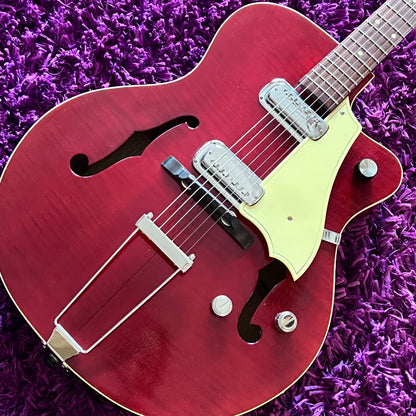 1962-63 Maton 545 "Premier Electric" Hollow Body Electric Guitar Cherry Red (Made in Australia)