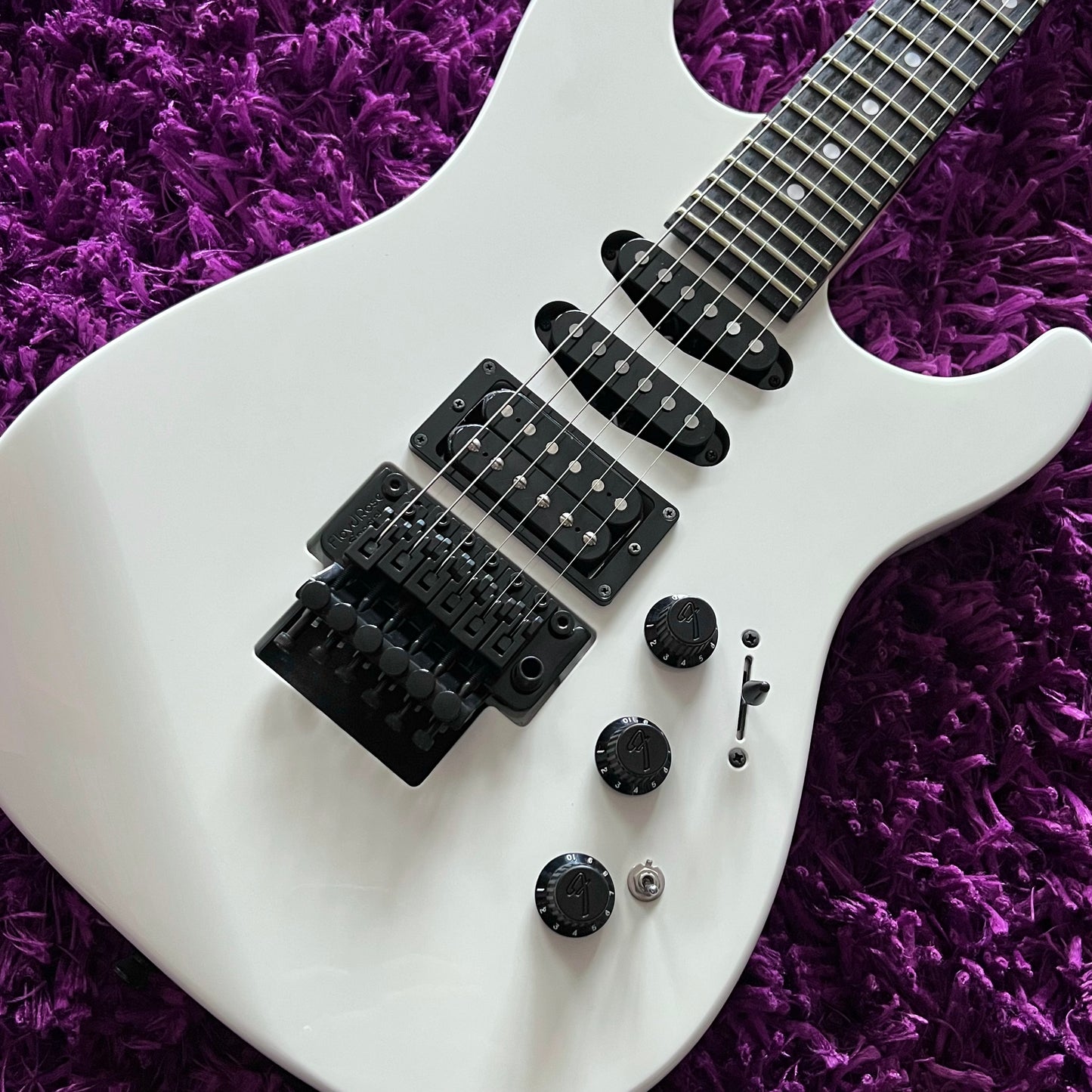 2020 Fender Limited Edition HM Strat Bright White Super Strat (MIJ) (w/ HSC)