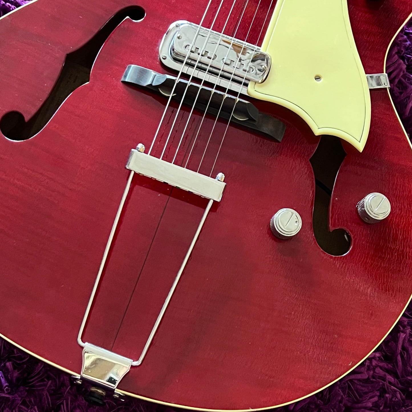 1962-63 Maton 545 "Premier Electric" Hollow Body Electric Guitar Cherry Red (Made in Australia)