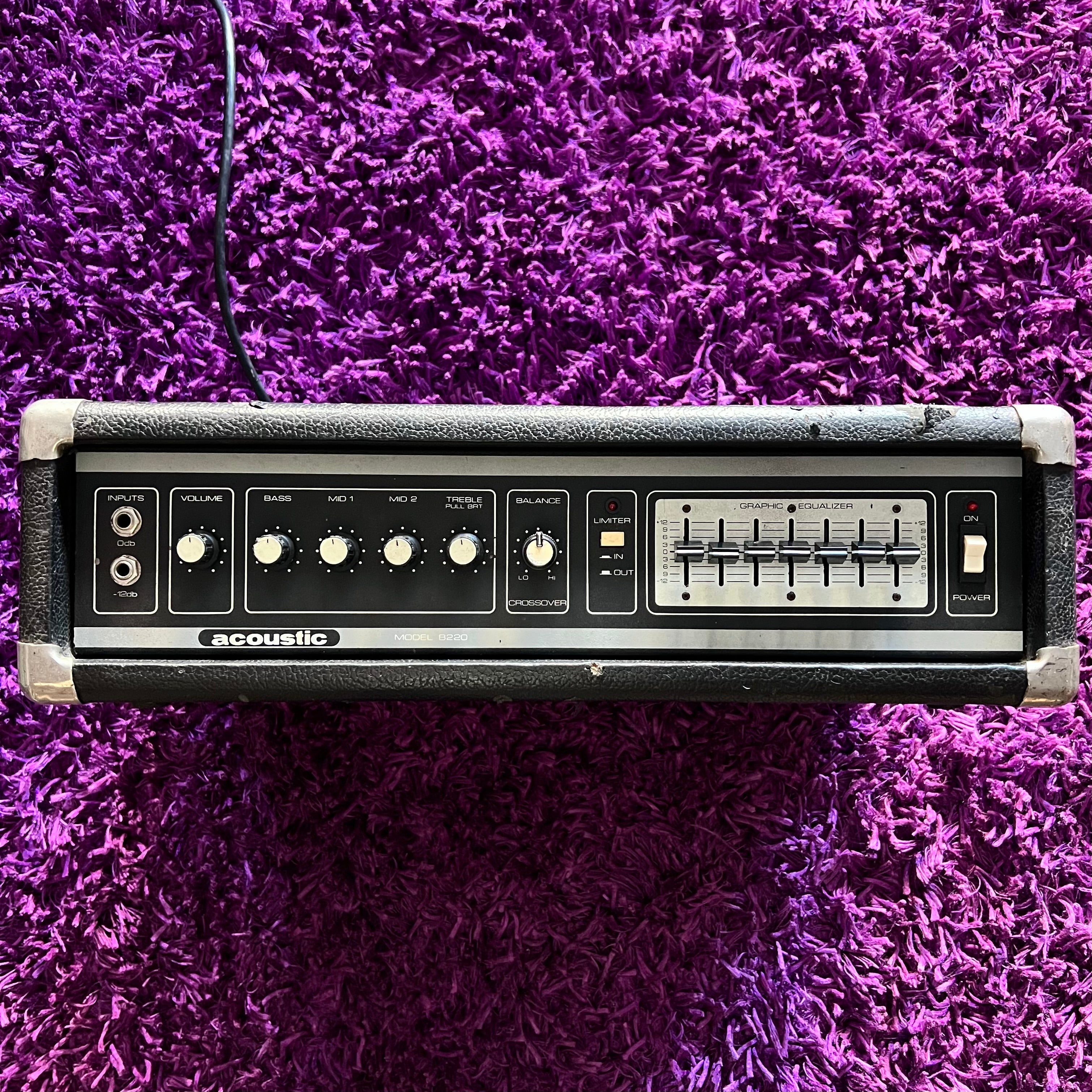 1980s Acoustic Model B220 Bass Head 220W (Made In USA
