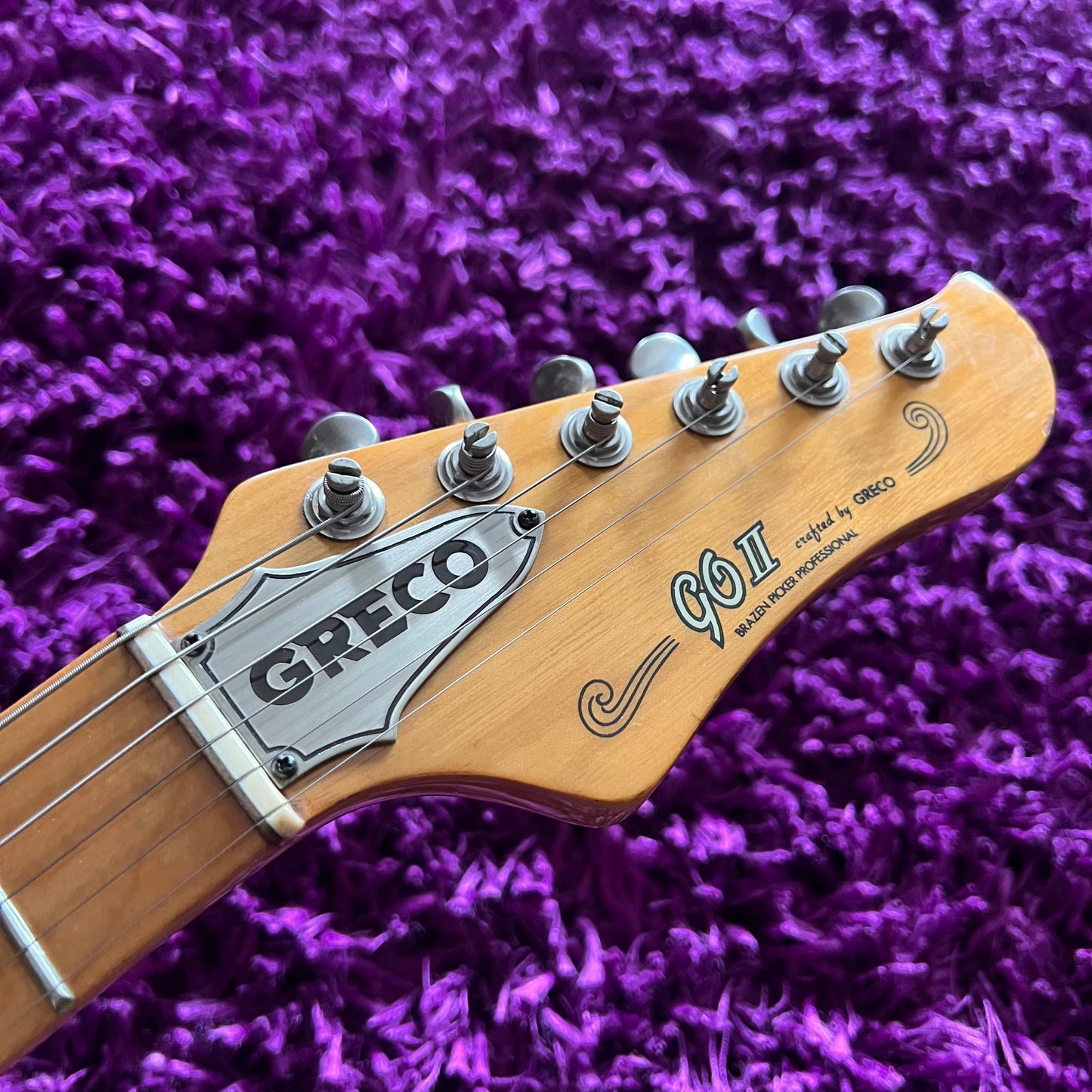 1979 Greco GOII 600 Vintage Neck Through Electric Guitar Natural (MIJ Fujigen)