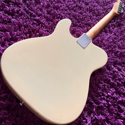 Early 1970s Guyatone LG-20 Telecaster/Jaguar Bizarre Hybrid Guitar Vintage White (MIJ)