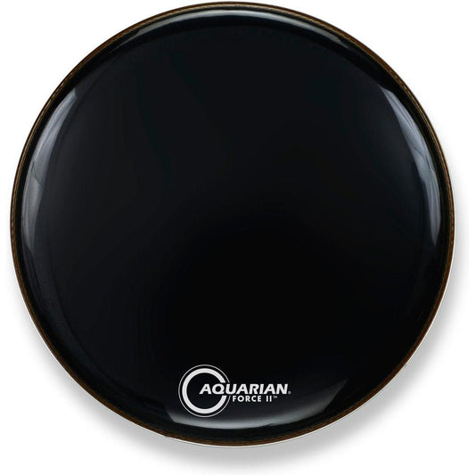 Aquarian Full Force II – Resonant Bass Drumhead – Gloss Black – 16″ (FR16BK)