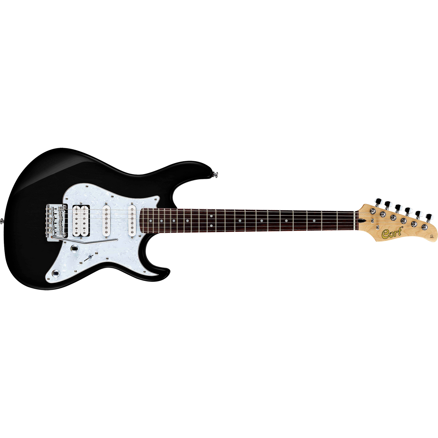 Cort G250 BK WHT Electric Guitar Black