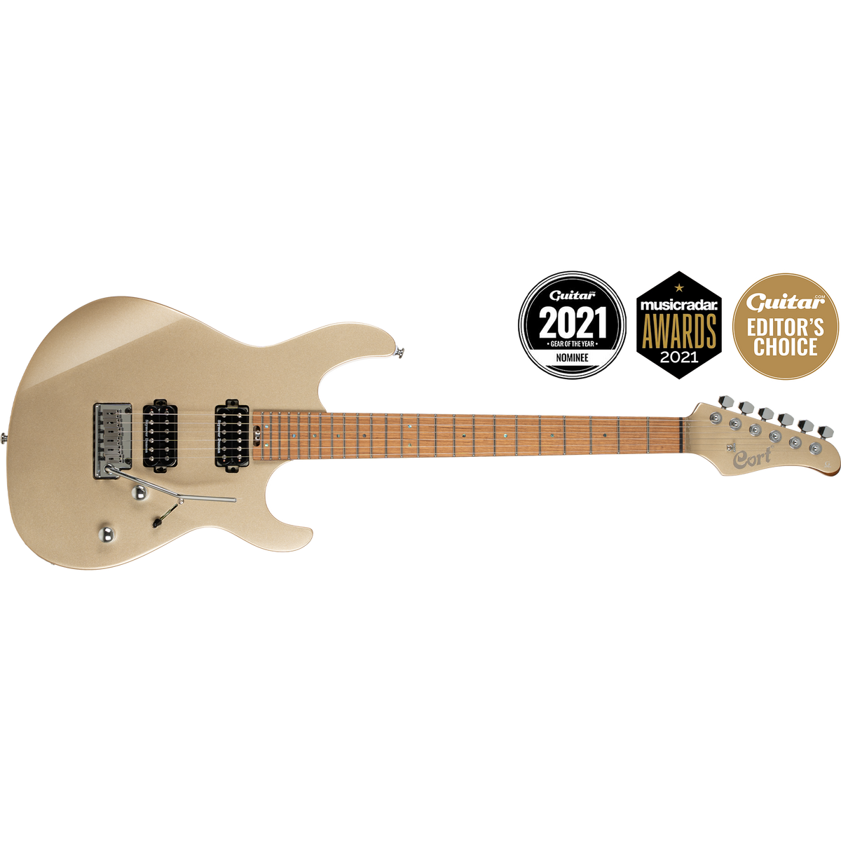 Cort G300 Pro Electric Guitar – Metallic Gold