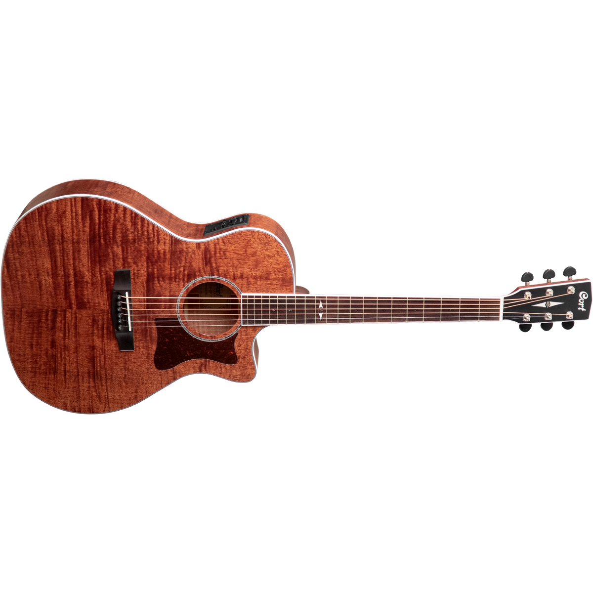 Cort GA5F-FMH Flamed Mahogany Grand Auditorium Cutaway Acoustic-Electric Guitar