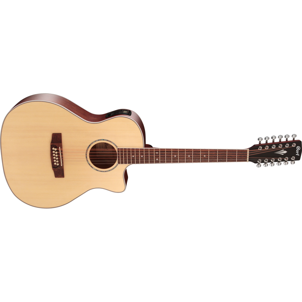 Cort GA-MEDX-12 Grand Auditorium Cutaway 12-String Acoustic-Electric Guitar