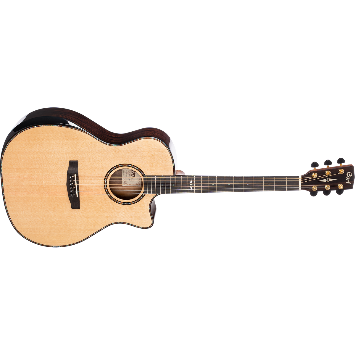 Cort GA-PF Bevel Grand Auditorium Cutaway Acoustic-Electric Guitar