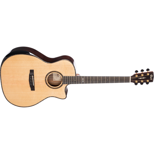 Cort GA-PF Bevel Grand Auditorium Cutaway Acoustic-Electric Guitar