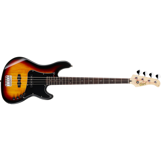 Cort GB34JJ 4-String Bass Guitar – 3-Tone Sunburst