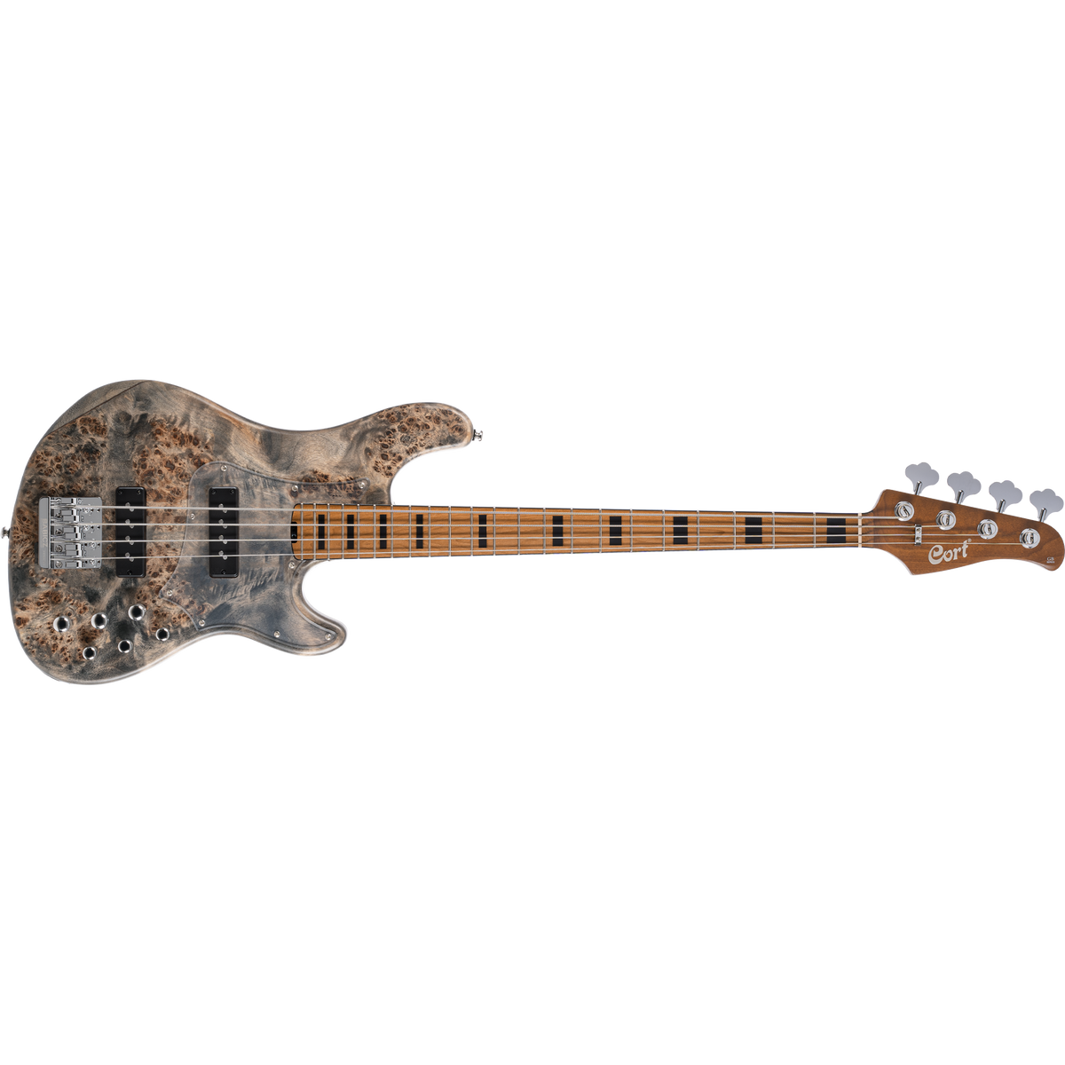 Cort GB Modern 4 4-String Bass Guitar – Open-Pore Charcoal Grey