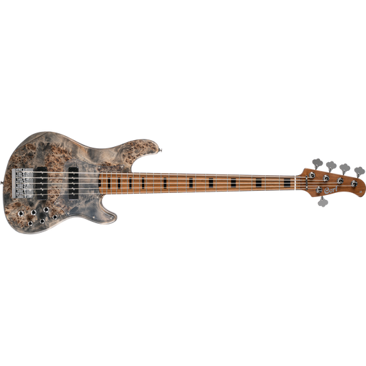 Cort GB Modern 5 5-String Bass Guitar – Open-Pore Charcoal Grey