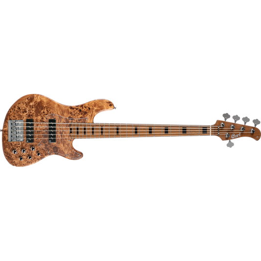 Cort GB Modern 5 5-String Bass Guitar – Open-Pore Vintage Natural