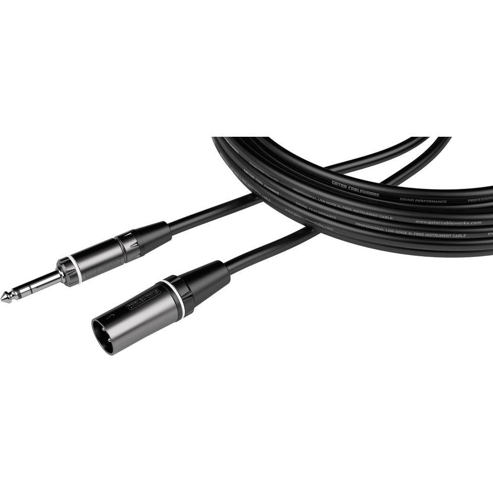 Gator Composer Series 5 Foot XLR M to TRS Cable