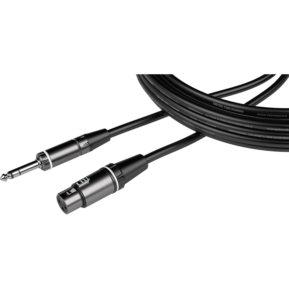 Gator Composer Series 10 Foot XLR F to TRS Cable