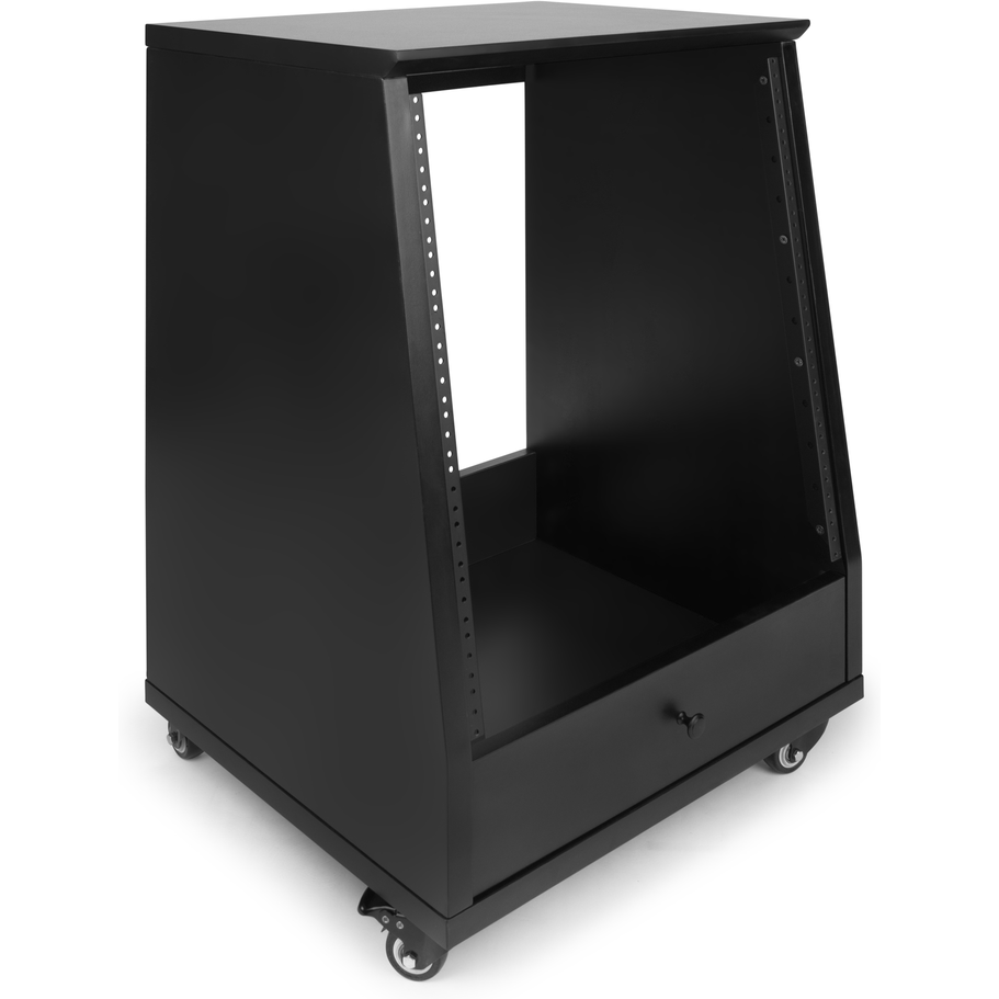 Gator GFW-ELITESTUDIORK12-BLK Frameworks Elite Angled Studio Rack – 12U BLK