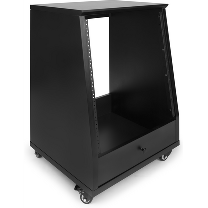 Gator GFW-ELITESTUDIORK12-BLK Frameworks Elite Angled Studio Rack – 12U BLK