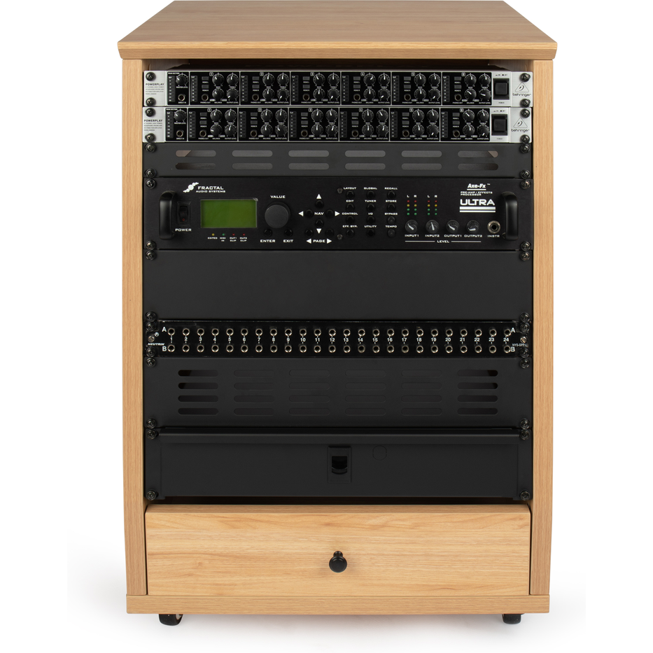 Gator GFW-ELITESTUDIORK12-MPL Frameworks Elite Angled Studio Rack – 12U MPL