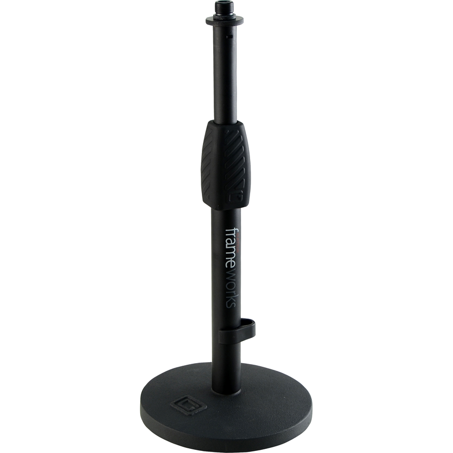 Gator GFW-MIC-0601 Desktop Microphone Stand With Round Base And Twist Clutch