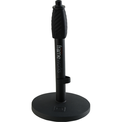 Gator GFW-MIC-0601 Desktop Microphone Stand With Round Base And Twist Clutch