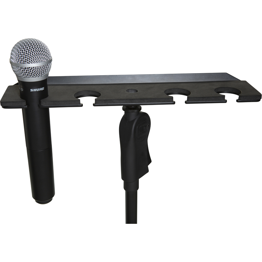 Gator GFW-MIC-4TRAY Multi Mic Holder Four (4) Mics