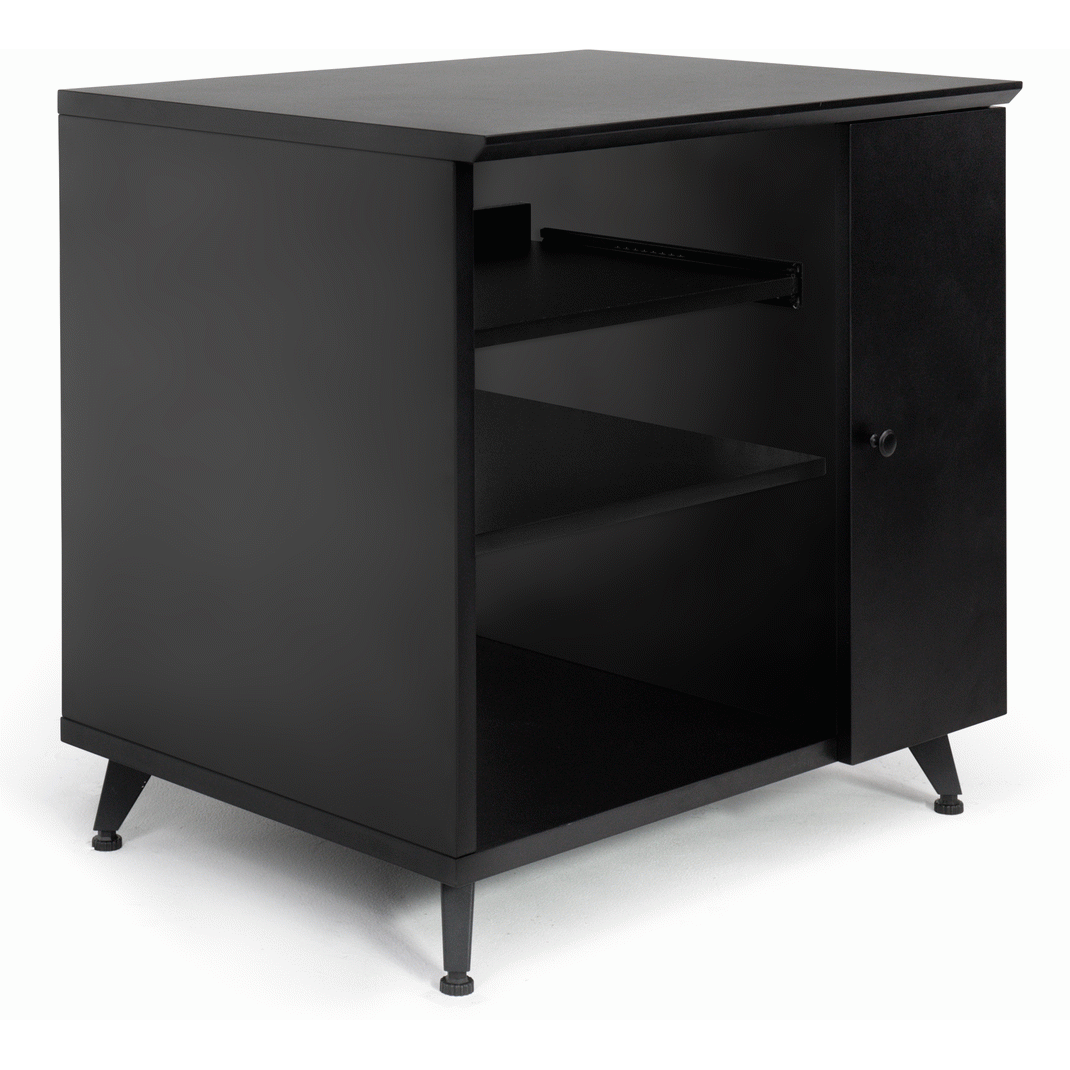 Gator GFWELITESIDECARBLK Elite Series Sidecar Rack Cabinet with Shelf - Black