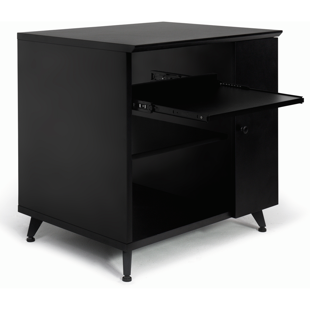 Gator GFWELITESIDECARBLK Elite Series Sidecar Rack Cabinet with Shelf - Black