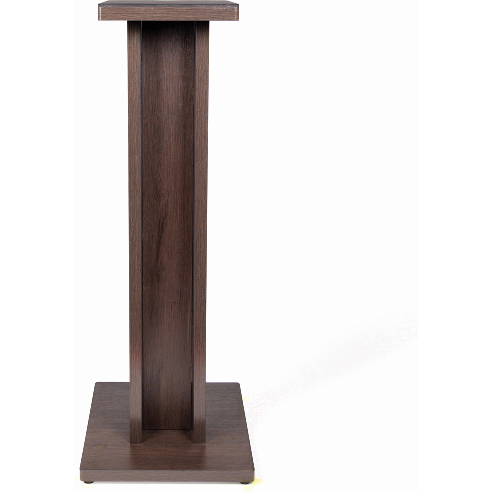 Gator GFWELITESPKSTMNBRN Frameworks Elite Series Floor-Standing Studio Monitor Speaker Stand in Dark Walnut Brown Finish