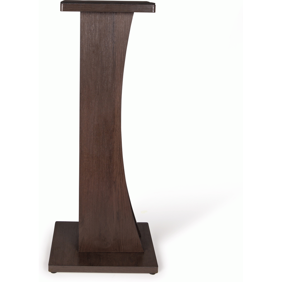 Gator GFWELITESPKSTMNBRN Frameworks Elite Series Floor-Standing Studio Monitor Speaker Stand in Dark Walnut Brown Finish