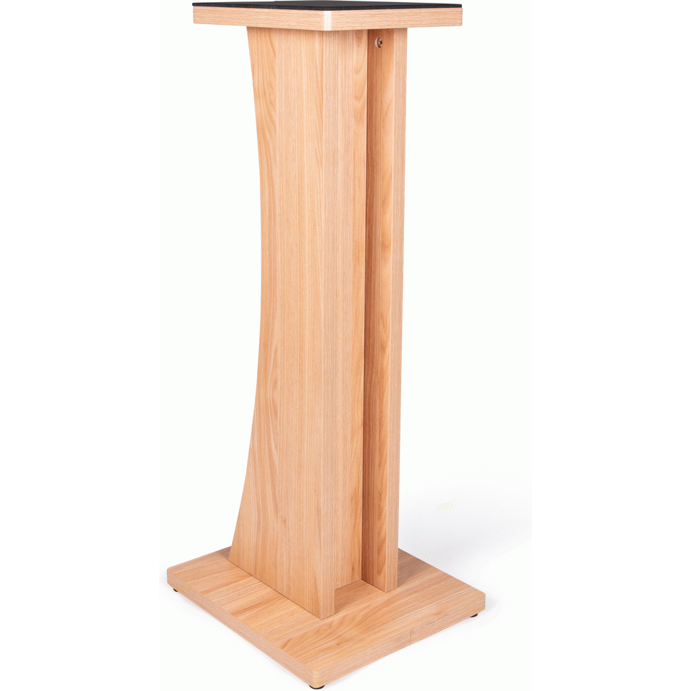 Gator GFWELITESPKSTMNMPL Frameworks Elite Series Floor-Standing Studio Monitor Speaker Stand in Natural Maple Matte Finish