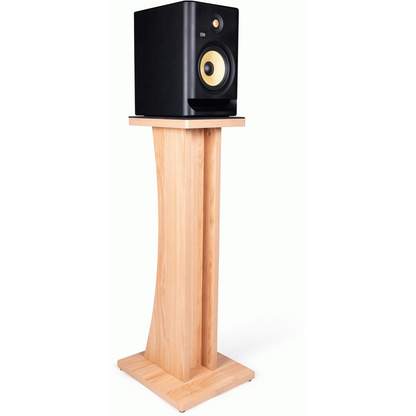 Gator GFWELITESPKSTMNMPL Frameworks Elite Series Floor-Standing Studio Monitor Speaker Stand in Natural Maple Matte Finish