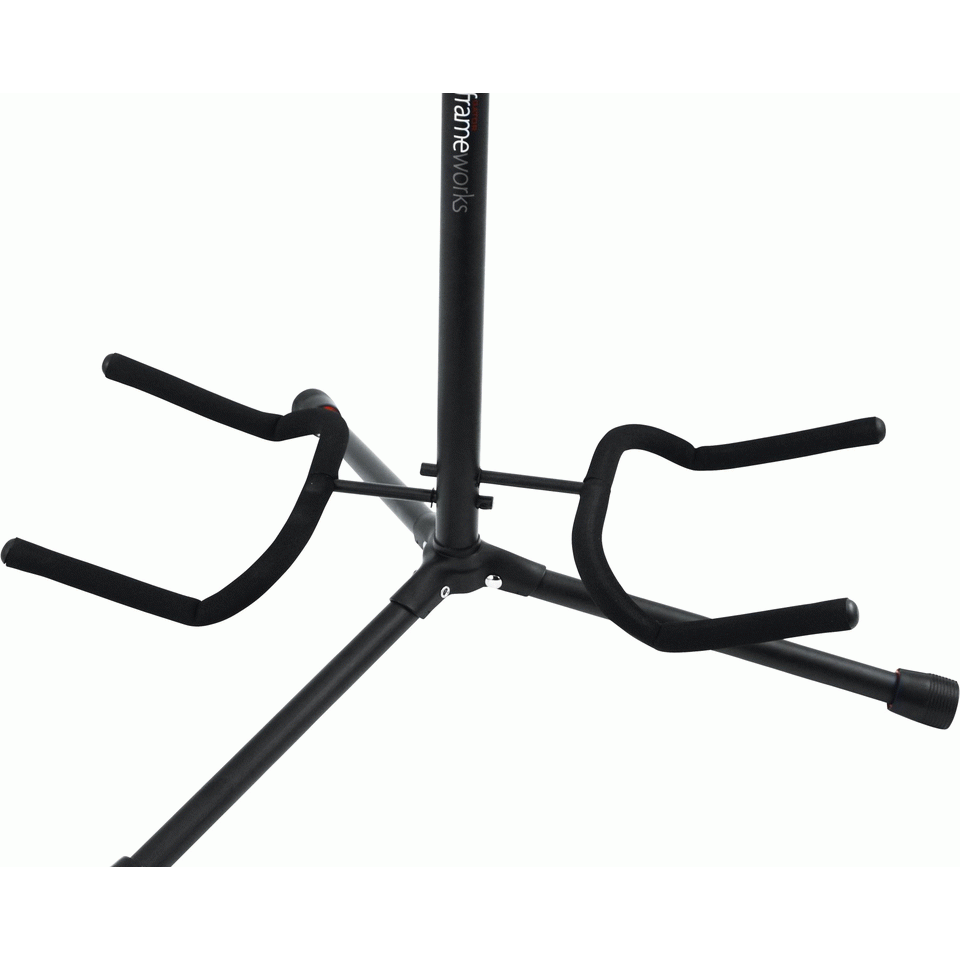 Gator GFWGTR2000 Frameworks Double Guitar Stand with Heavy Duty Tubing and Instrument Finish Friendly Rubber Padding