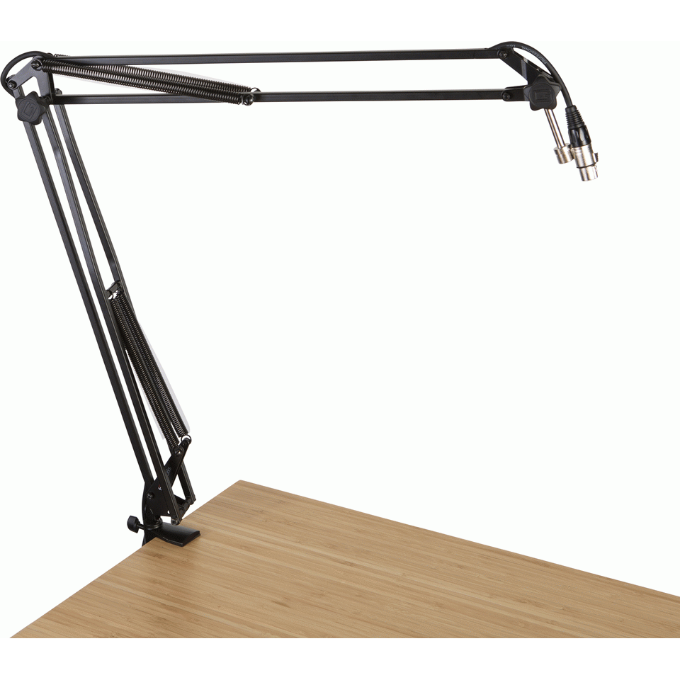 Gator GFWMICBCBM1000 Desk-Mounted Broadcast/Podcast Boom Mic Stand