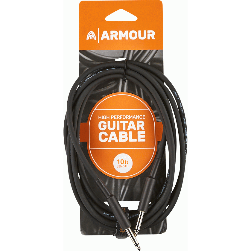 Armour GP10 HP Guitar 10 Foot Lead