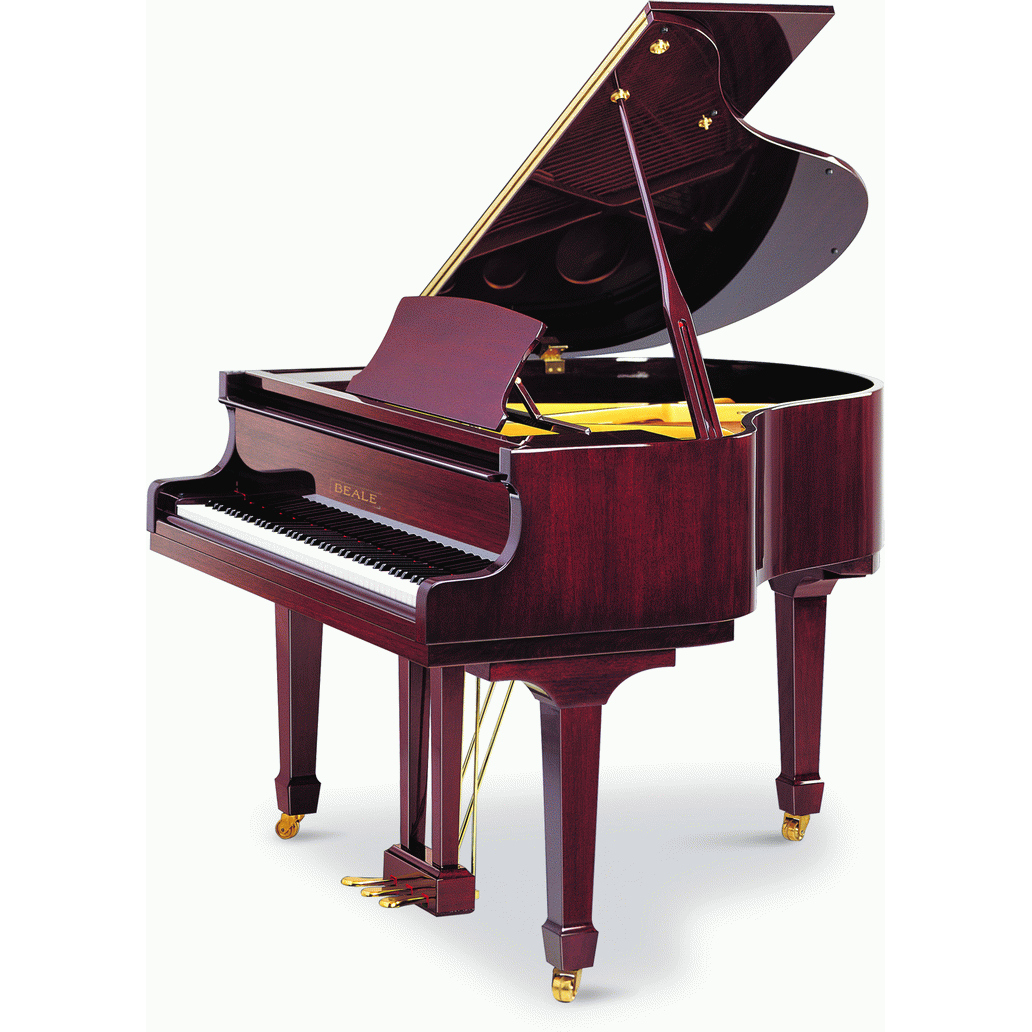 Beale GP148 Baby Grand Piano – Brown Mahogany
